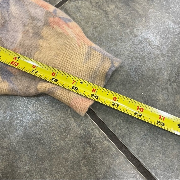 ASPHALT Womens Wool Blend Butter Yellow Floral Sweater Sz M-L Boho Casual - Picture 7 of 7